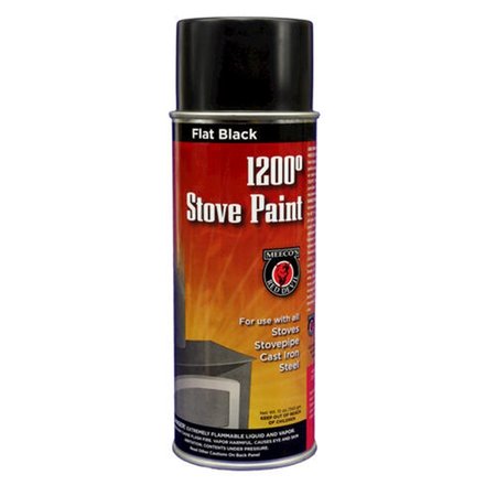 MEECO MFG Spray Stove Paint 12 oz Flat - Black ME600993